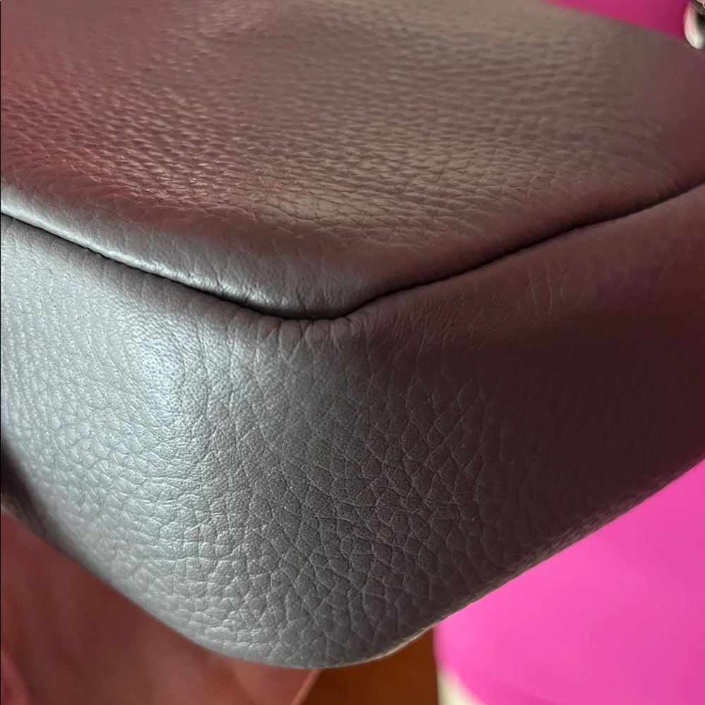 Like new Karl Lagerfeld Gray Quilted Bag with Chain - Picture 8 of 16